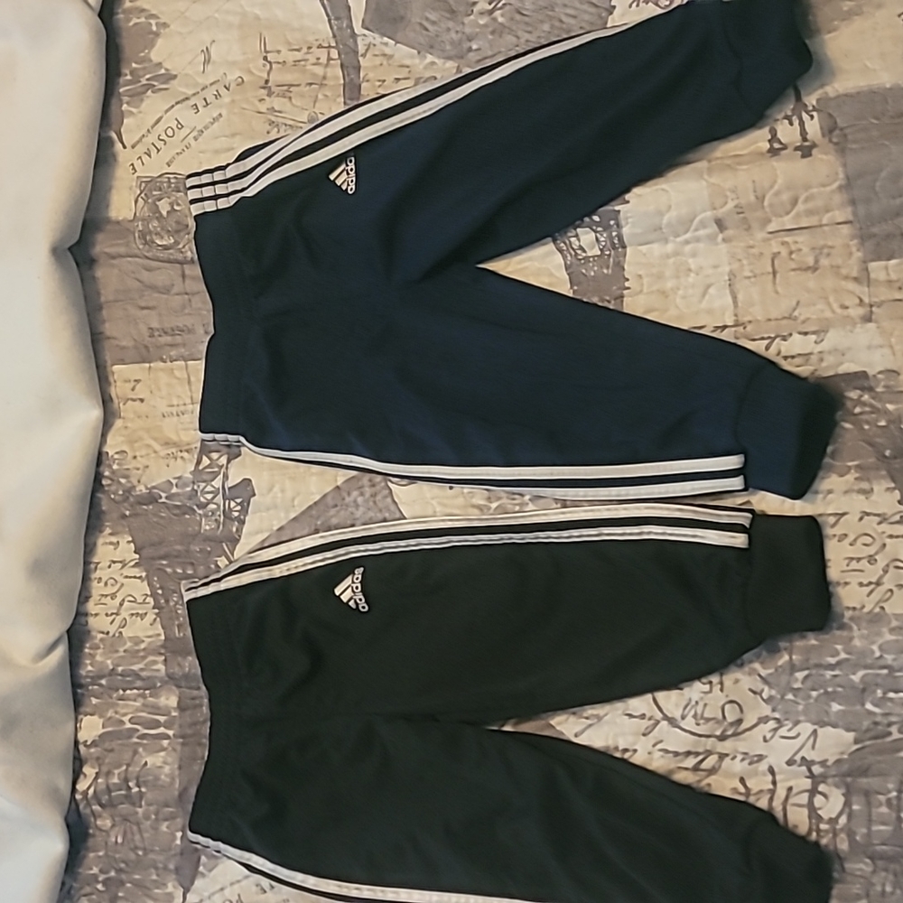 Adidas 24-month sweat pants blk n blue